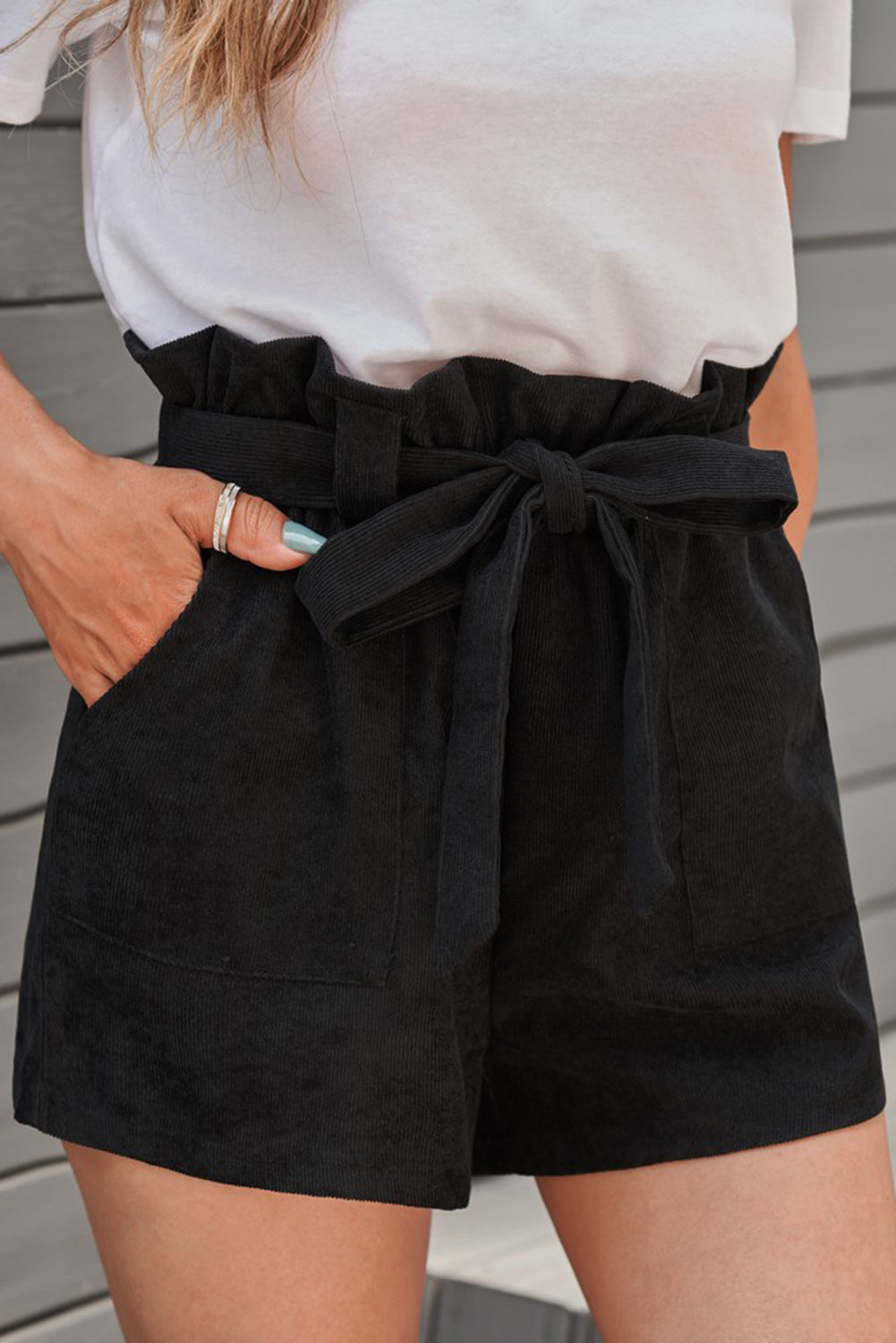 Summer Essentials: Casual Pocketed Belted Shorts w/Pockets