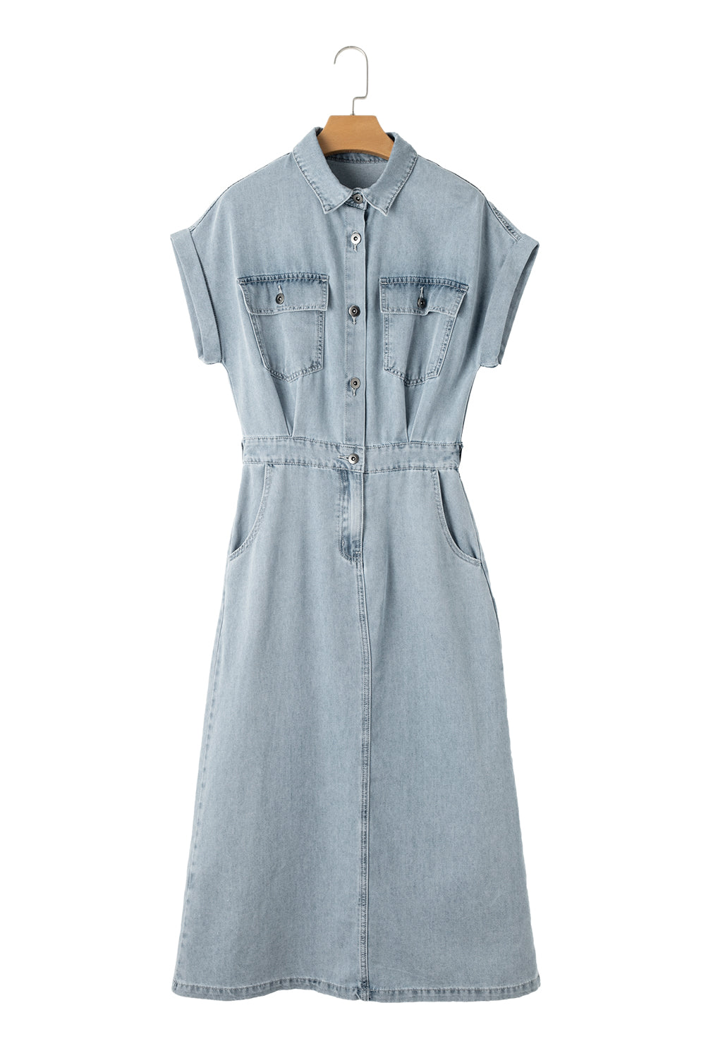 Beau Blue Denim Maxi Dress